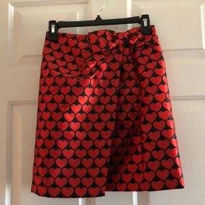 J.Crew Faux Wrap Heart Skirt, Size 00